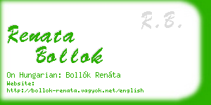 renata bollok business card